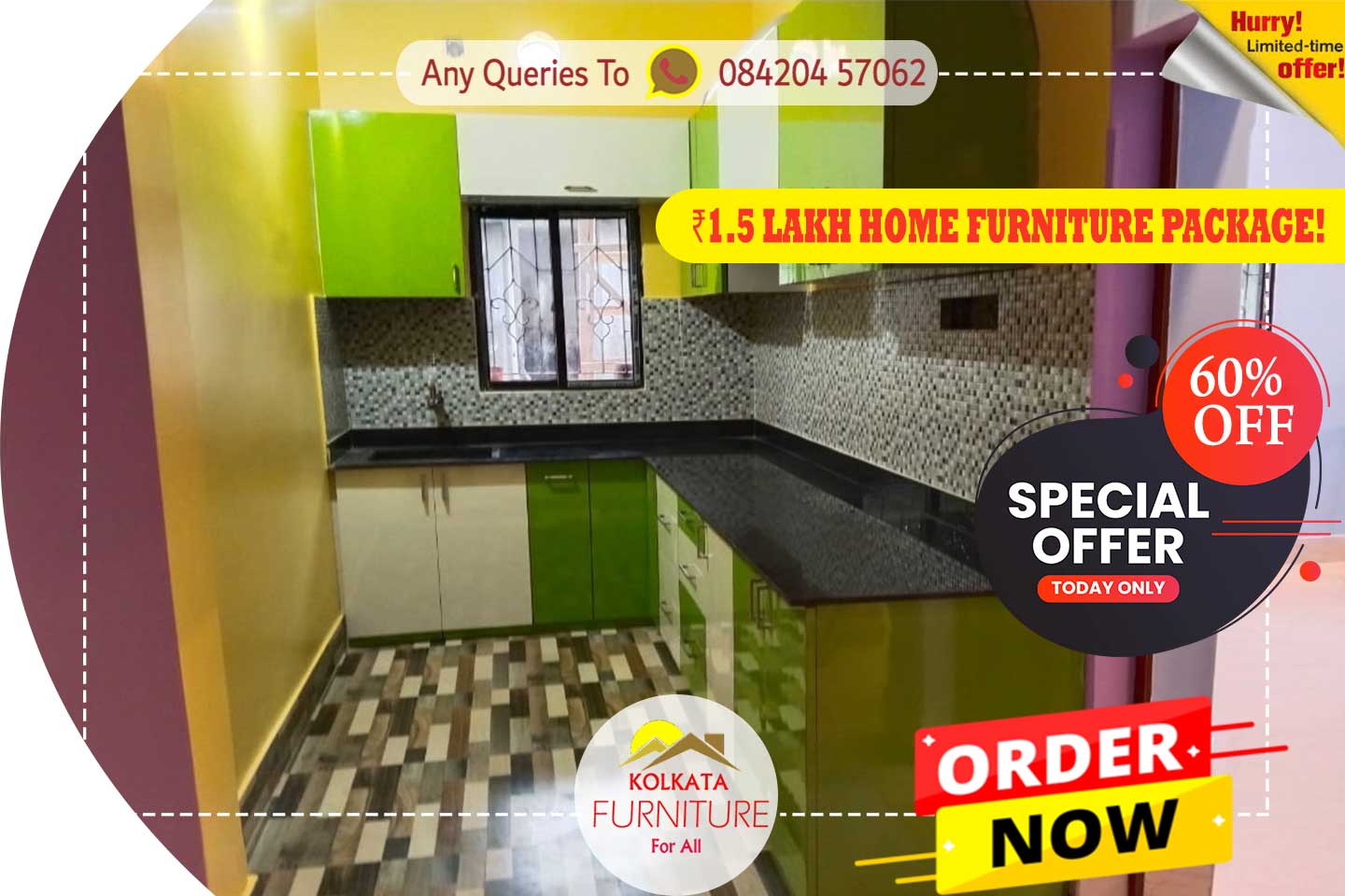 1.5 Lakh 2 BHK House Furniture