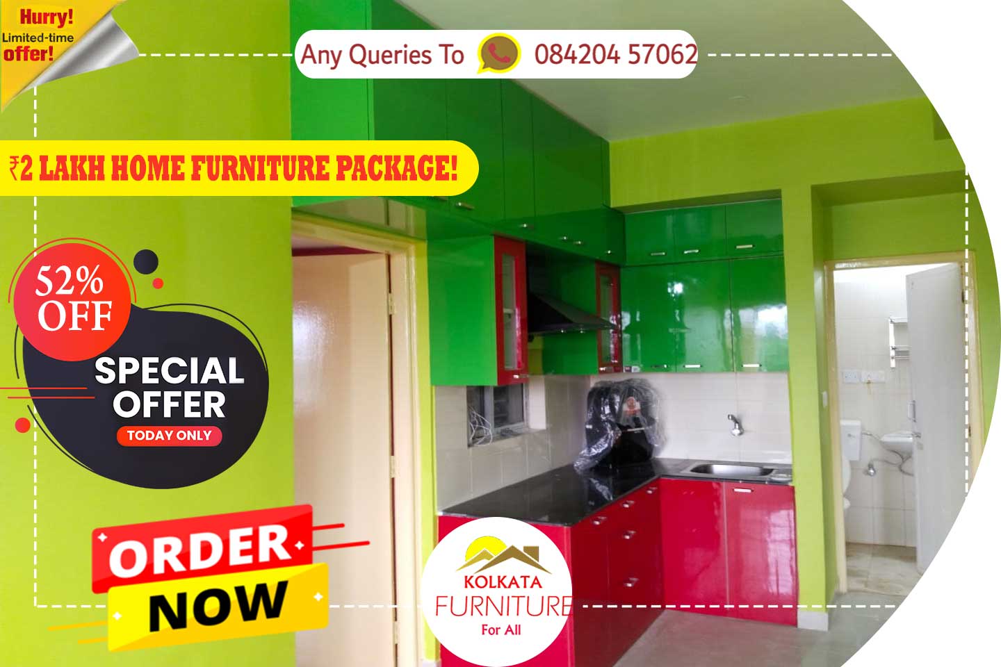 2 Lakh 2 BHK Flat Furniture