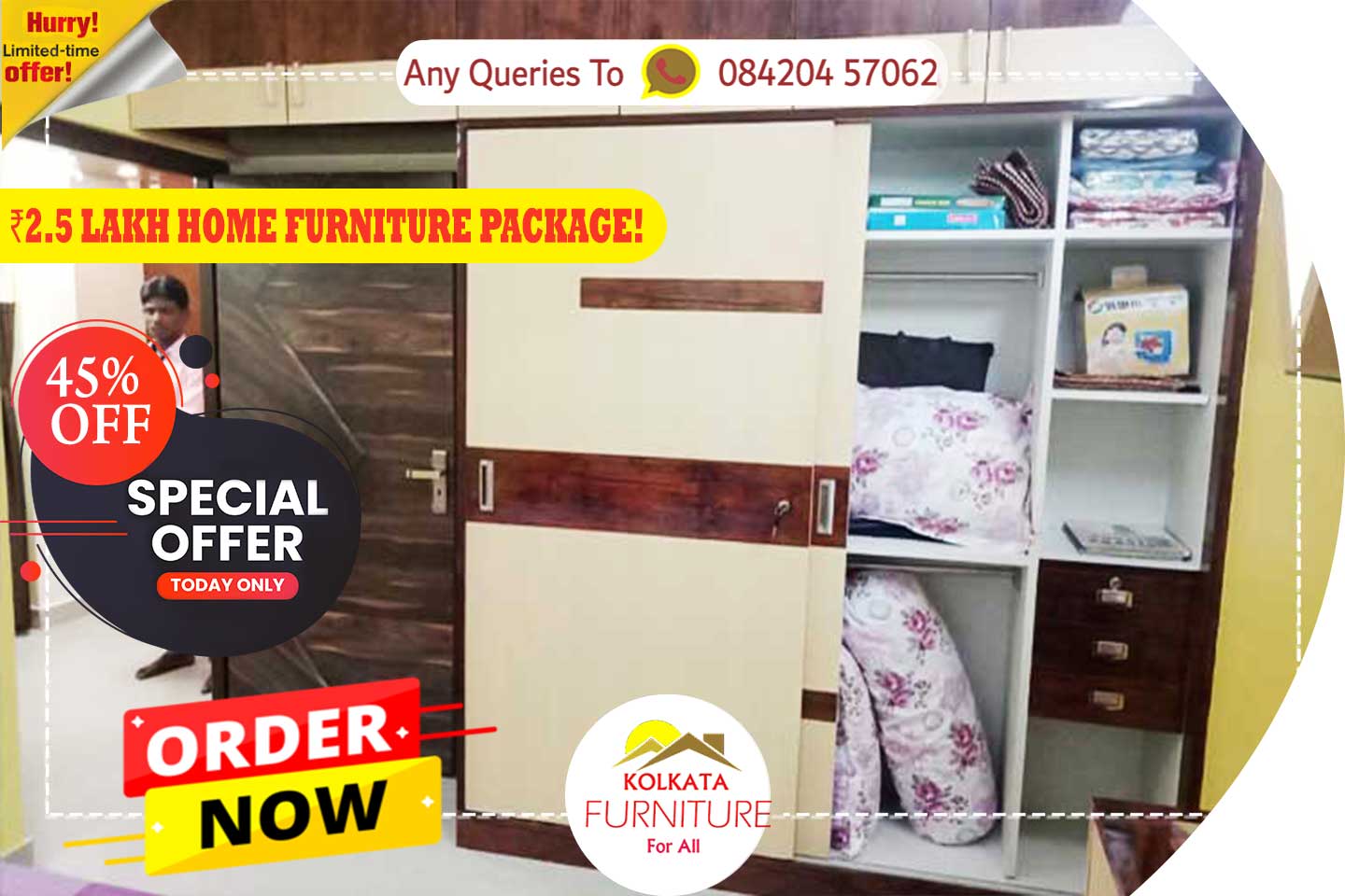 2 bhk home furniture package 2.5 lakh