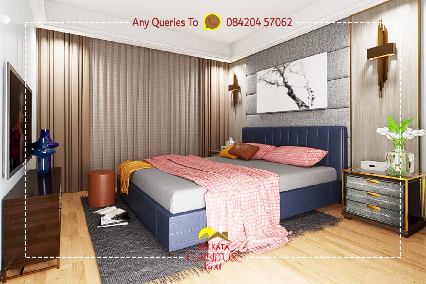 top bedroom furniture set kolkata