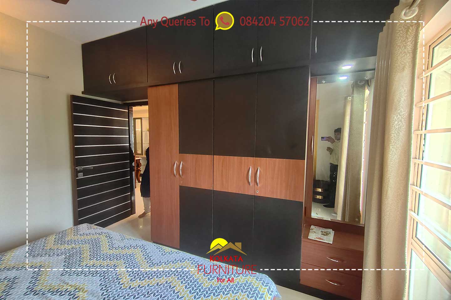 wall wardrobe with dressing table price ₹95000 kolkata