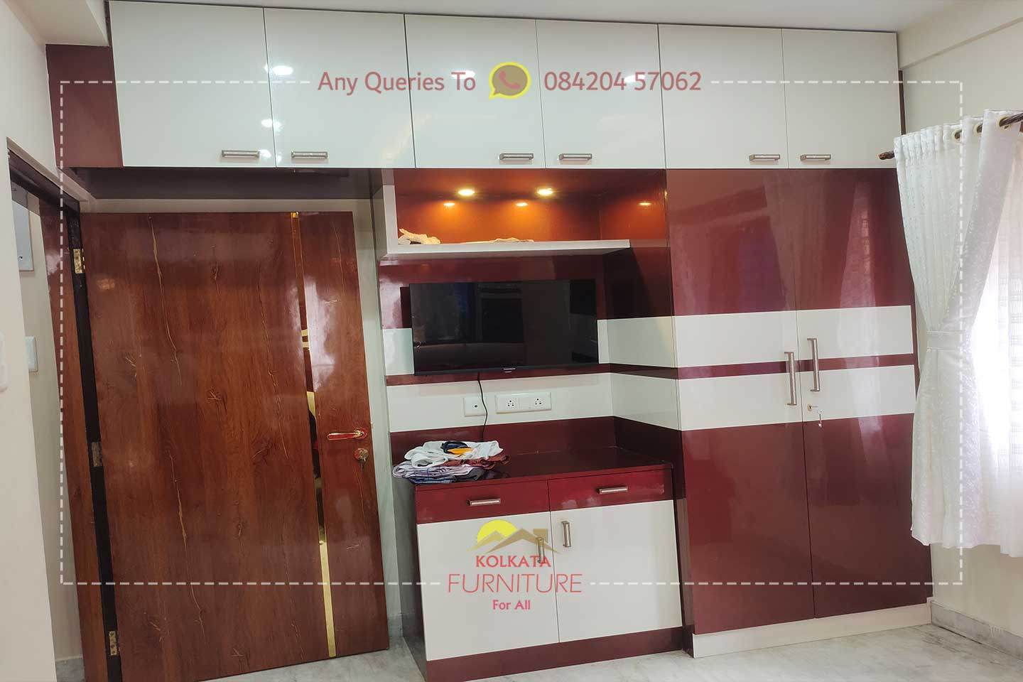wardrobe with lcd unit under 50000 in india