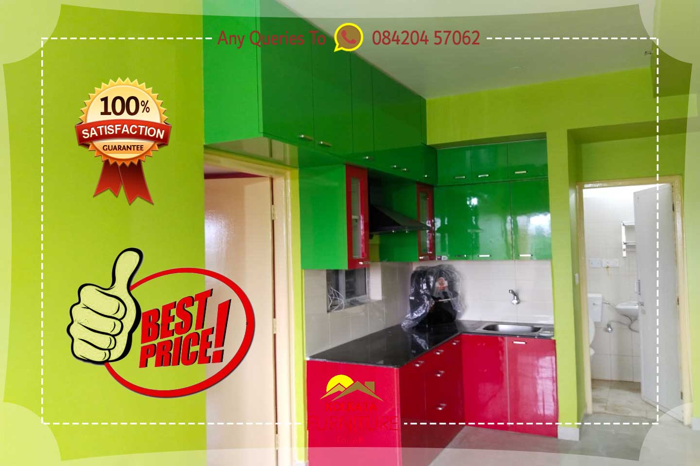 2 lakh 2 bhk furniture package in kolkata india